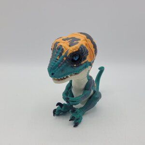 WowWee Fingerlings Untamed Velociraptor Dinosaur Raptor Fury Blue Tested